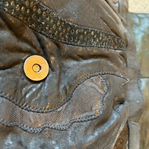 Vintage Viva of California Black Leather Purse - Picture 7 of 10